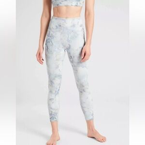 Athleta Elation Snow Dye 7/8 Tight Opal Green